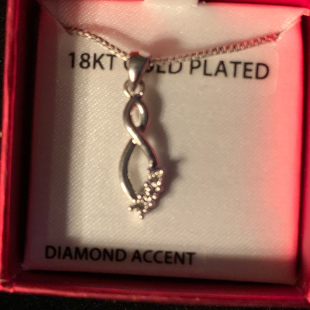 Genuine Diamond Pendant Necklace Charm - Picture 1 of 8